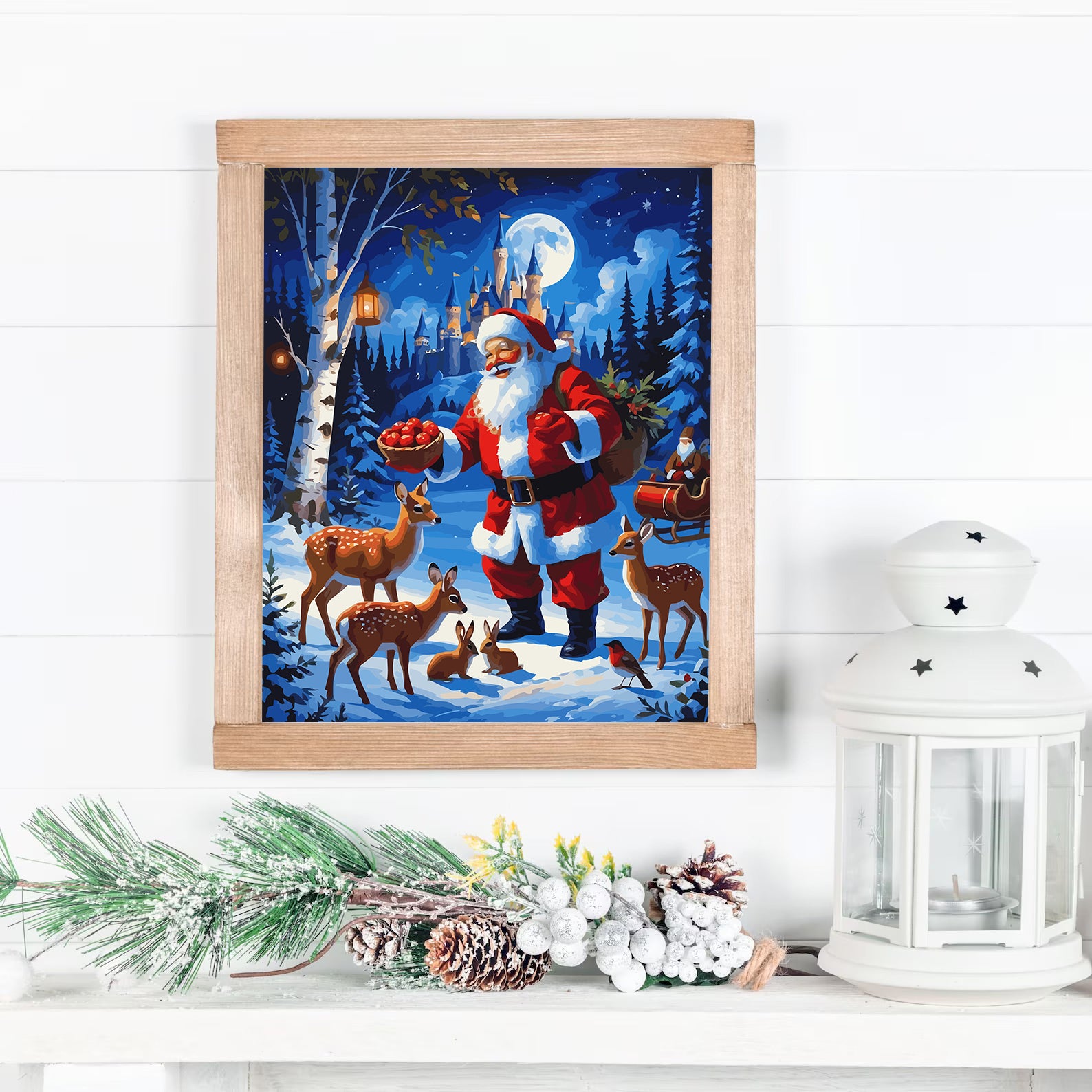 Set Pictură pe numere – Moș Crăciun 6158