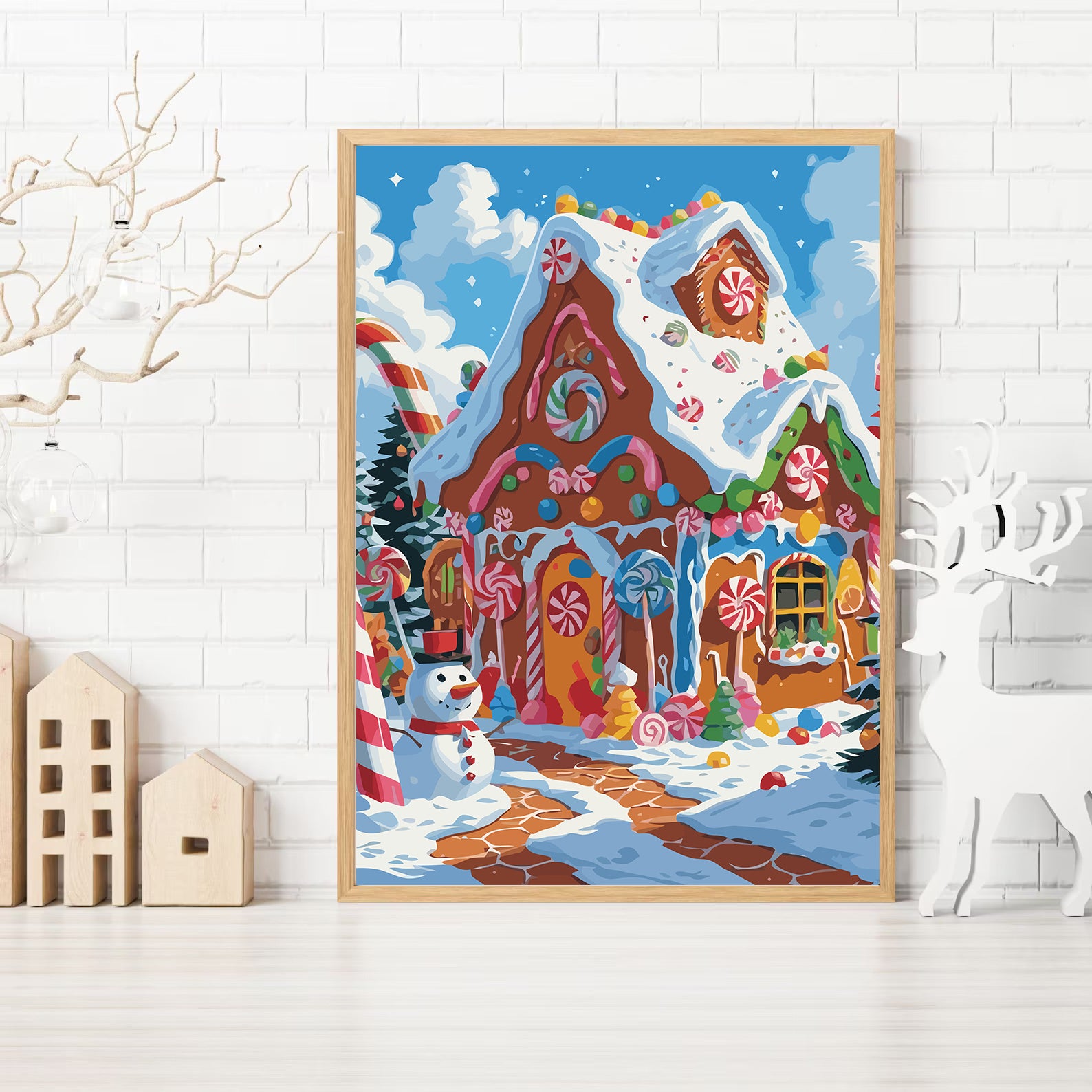 Set Pictură pe numere – Casă Din Turtă Dulce 6163