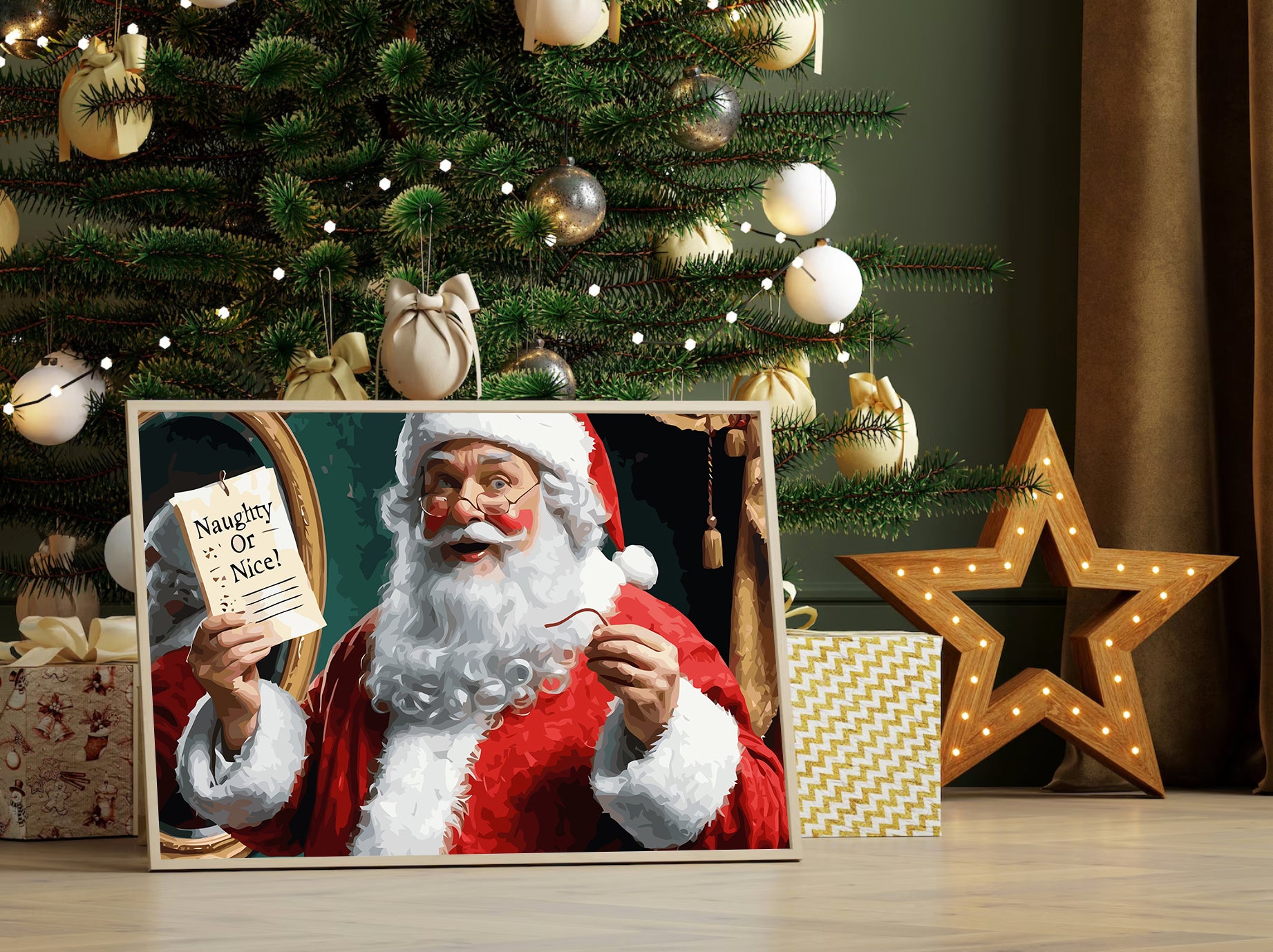 Set Pictură pe numere – Naughty Or Nice 6167