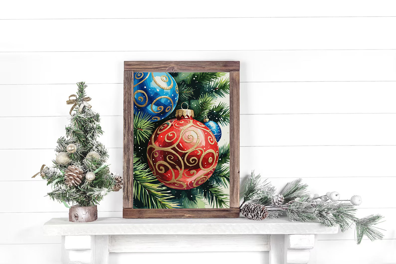 Set Pictură pe numere – Decorațiuni De Crăciun 6175