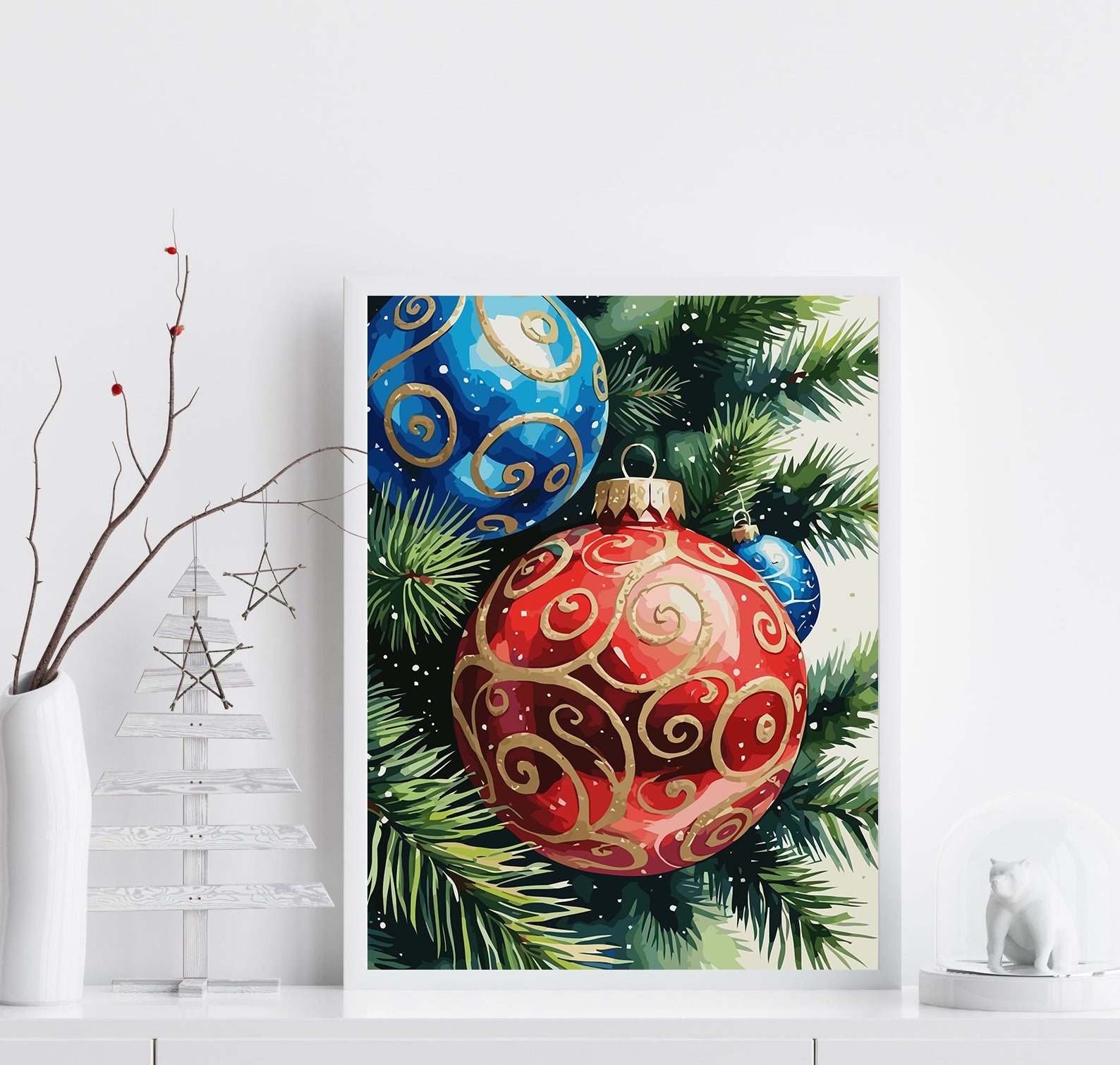 Set Pictură pe numere – Decorațiuni De Crăciun 6175