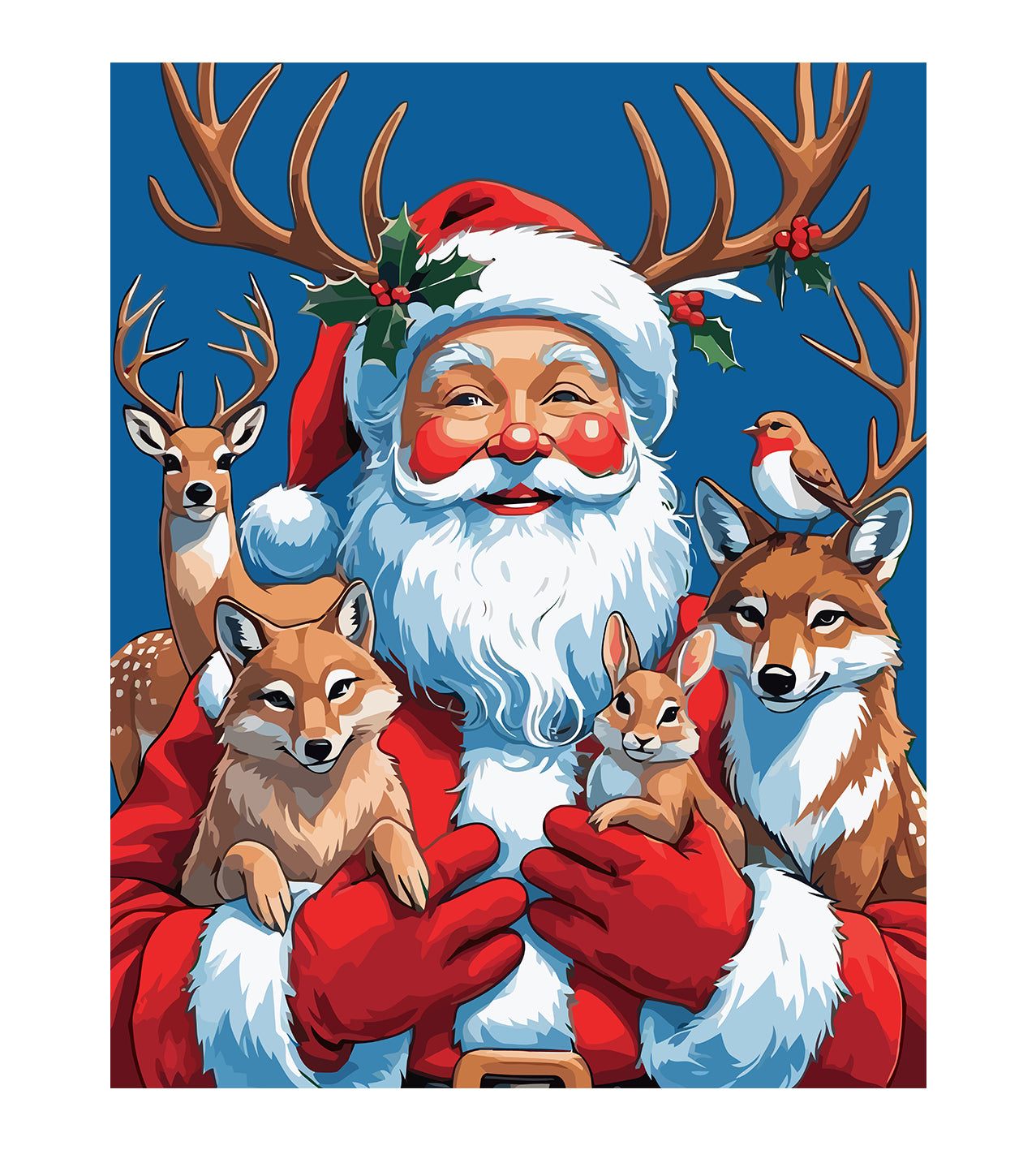 Set Pictură pe numere – Moș Crăciun 6188