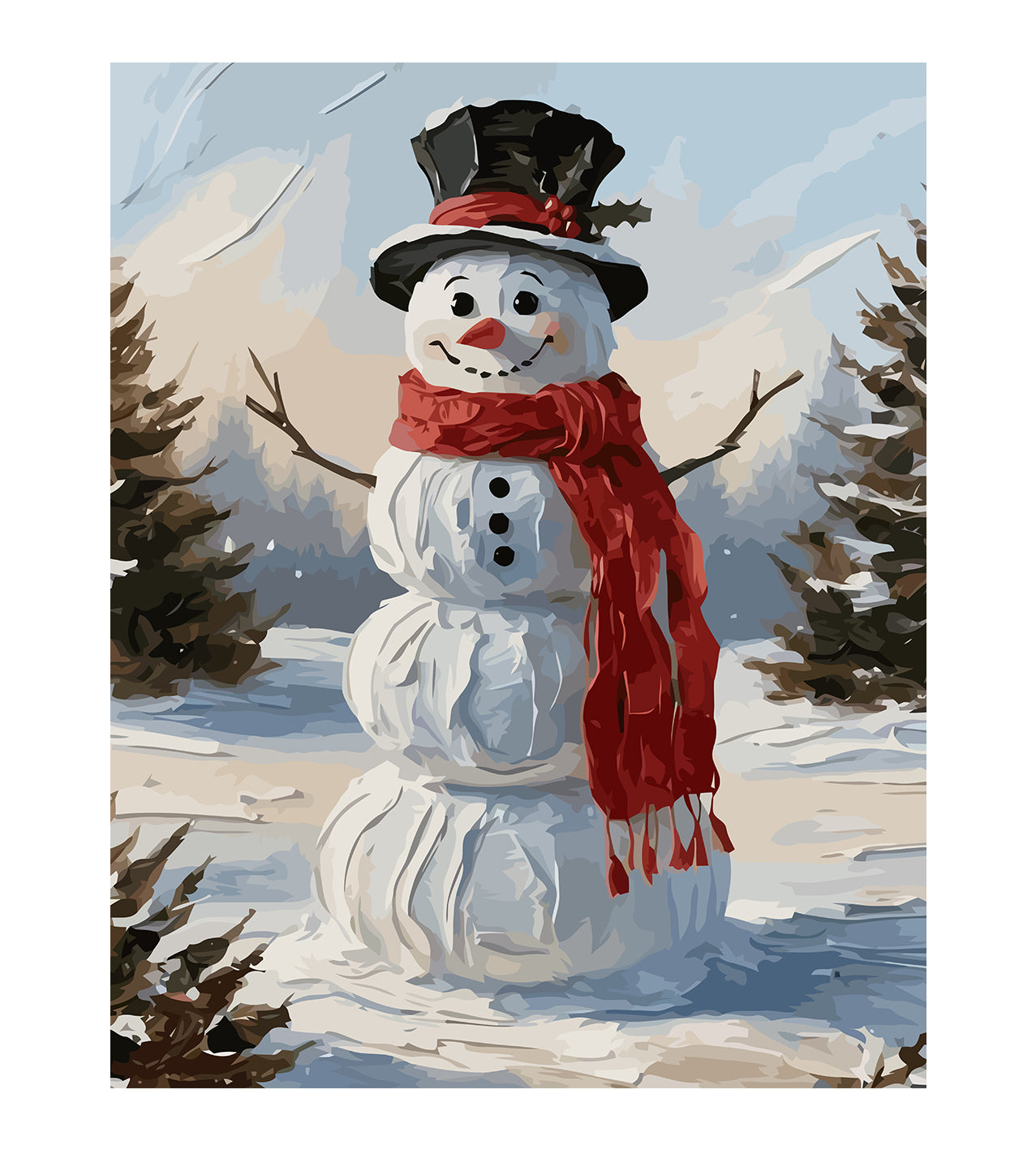 Set Pictură pe numere – Om De Zăpadă 6192