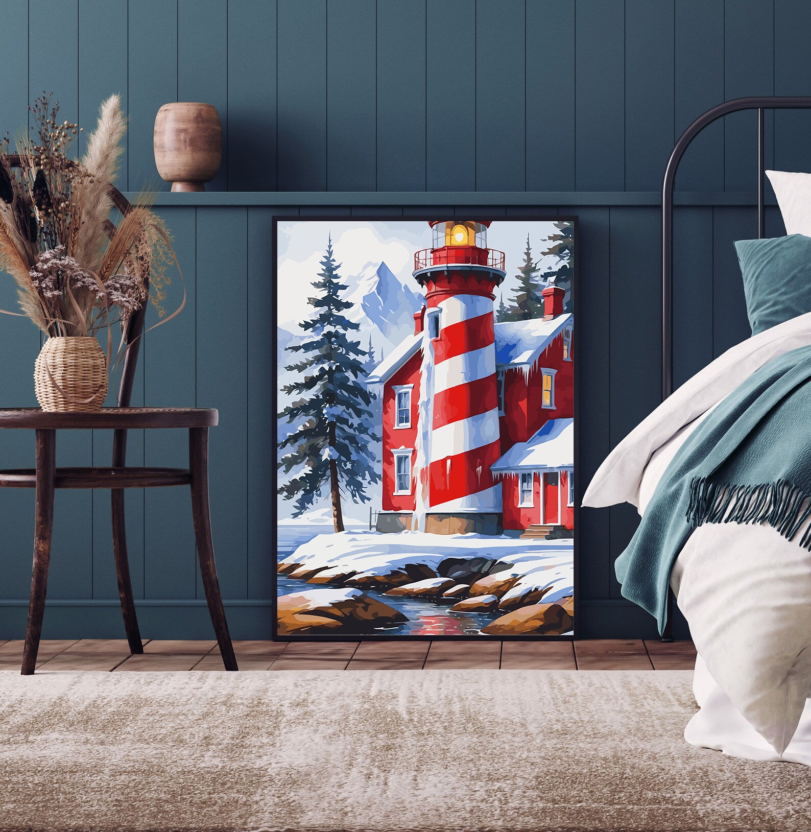 Set Pictură pe numere – Peisaj De Iarnă 6193