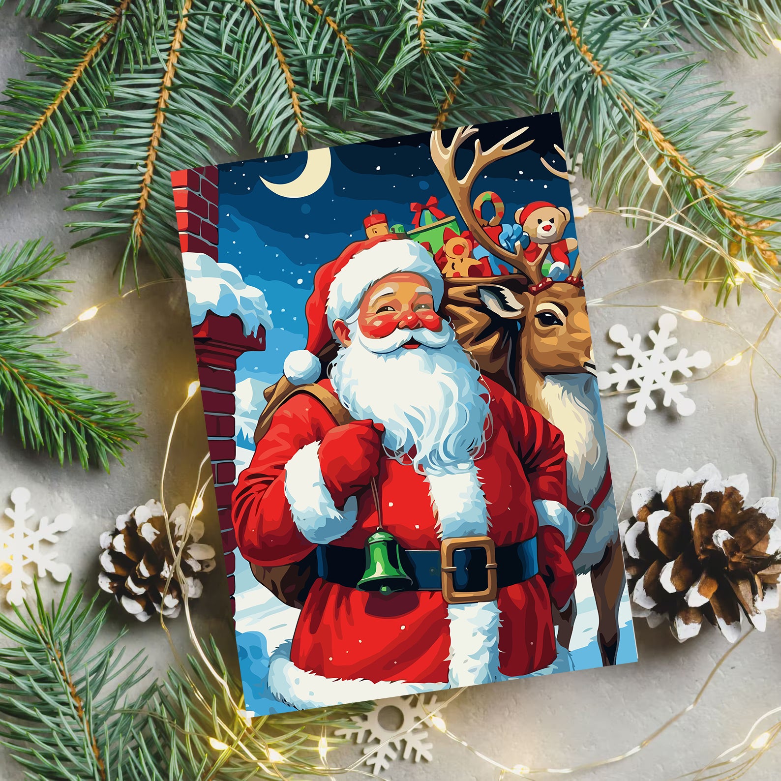 Set Pictură pe numere – Moș Crăciun 6199