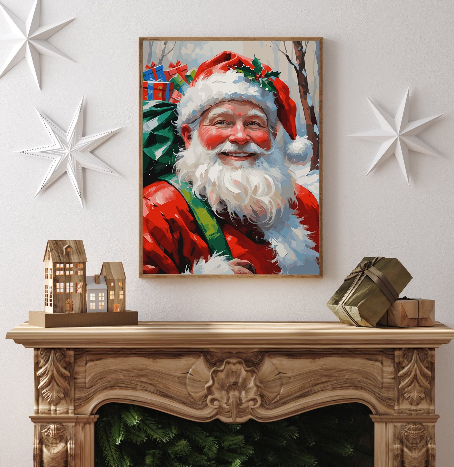 Set Pictură pe numere – Moș Crăciun 6232