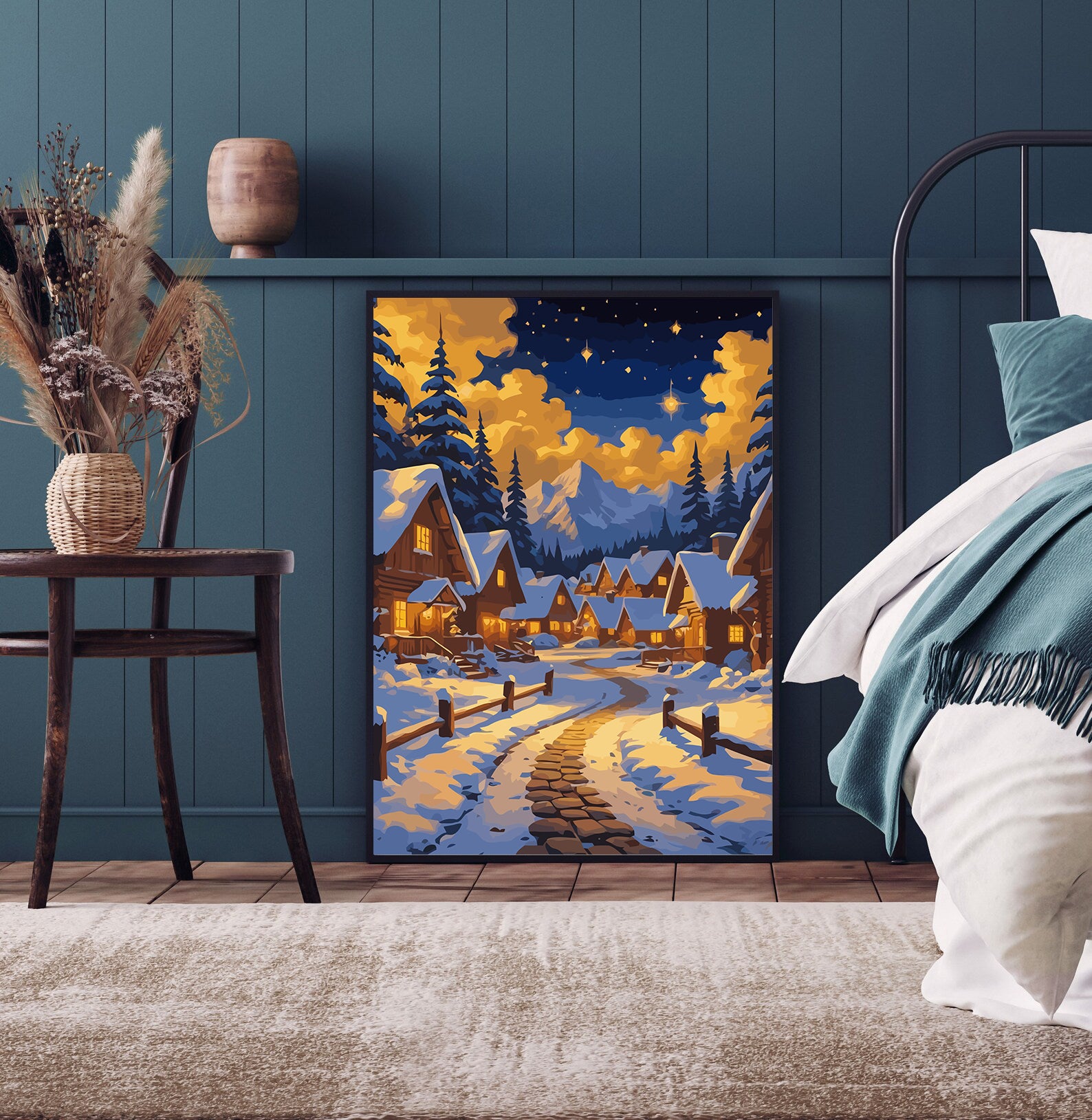 Set Pictură pe numere – Noapte Magică De Iarnă 6203