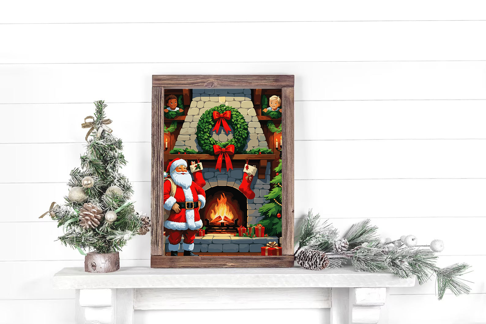 Set Pictură pe numere – Moș Crăciun 6206