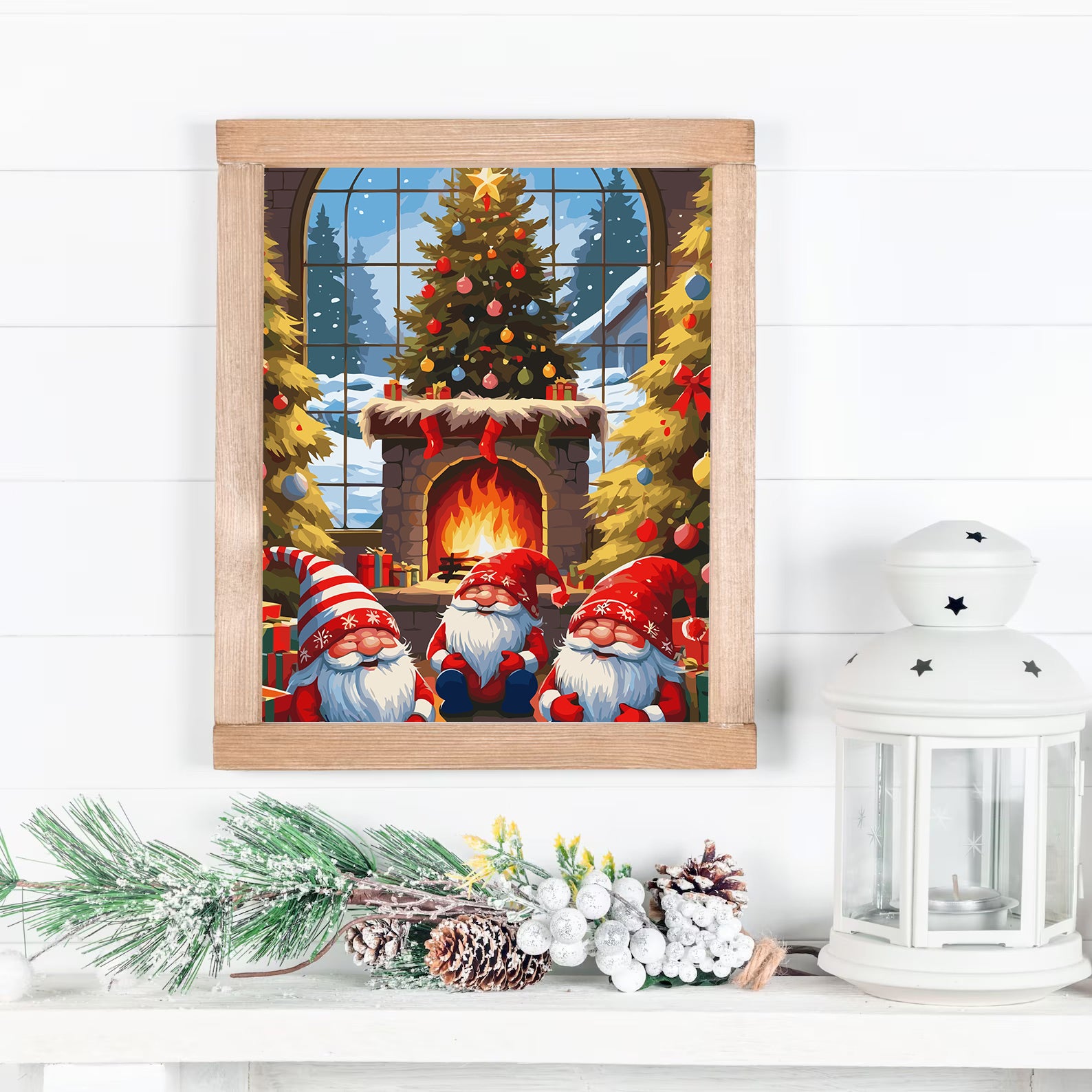 Set Pictură pe numere – Elfi De Crăciun 6207