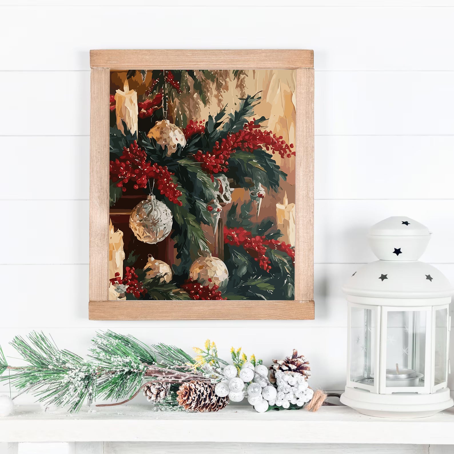 Set Pictură pe numere – Decorațiuni De Crăciun 6214