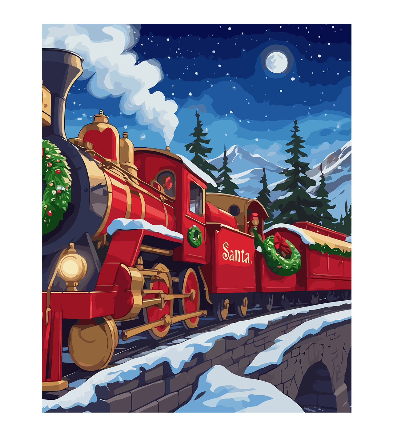 Set Pictură pe numere – Santa Express 6215