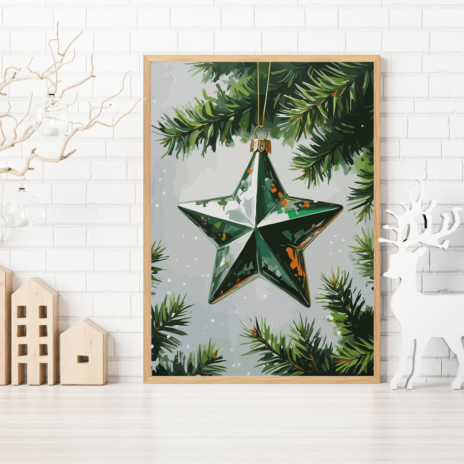 Set Pictură pe numere – Steaua Crăciunului 6217