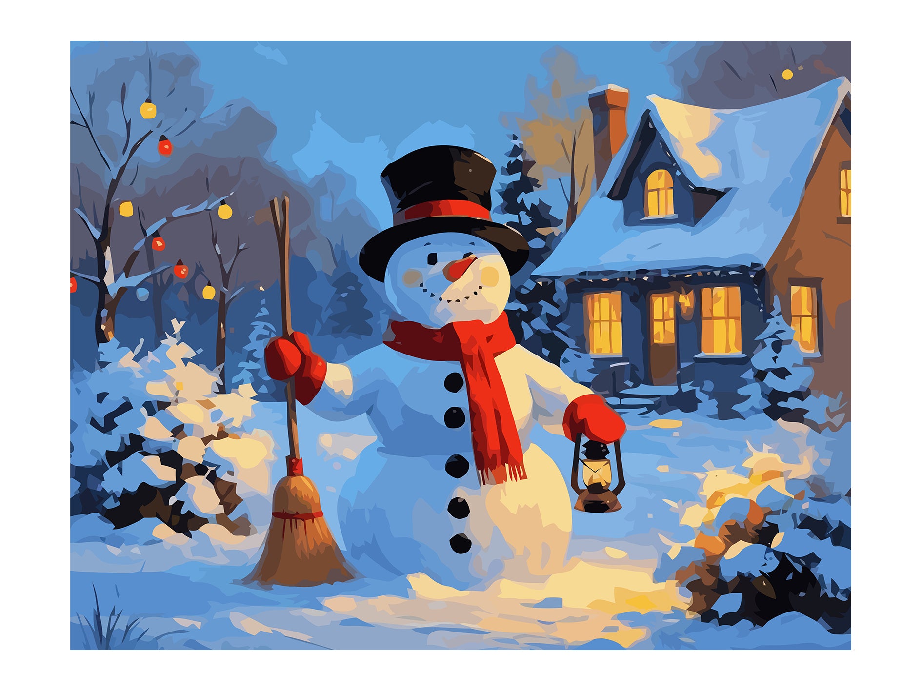 Set Pictură pe numere – Om De Zăpadă 6221