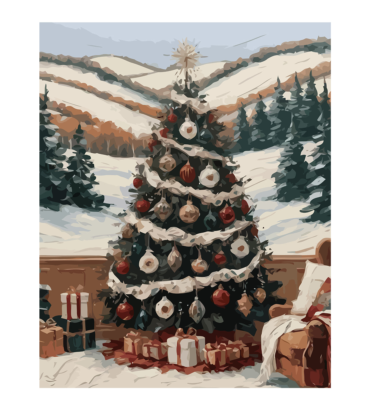 Set Pictură pe numere – Brad De Crăciun 6229