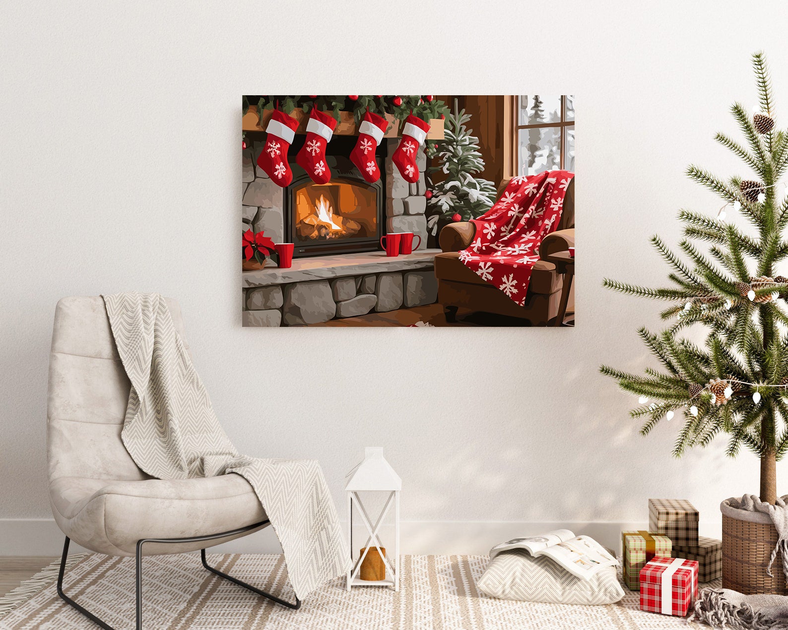 Set Pictură pe numere – Atmosferă De Crăciun 6231