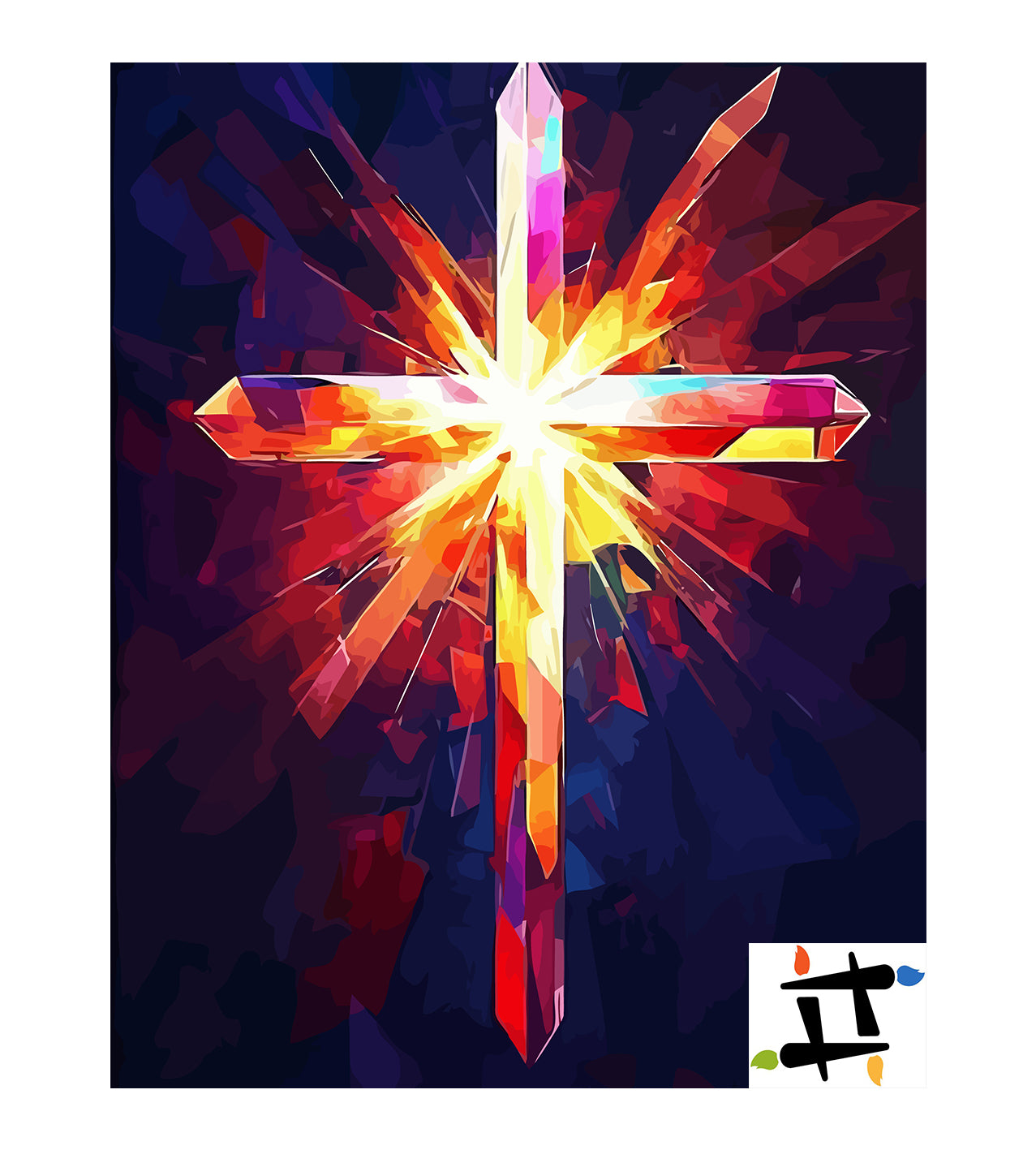 Set Pictură pe numere – Cruce Creștină 6290