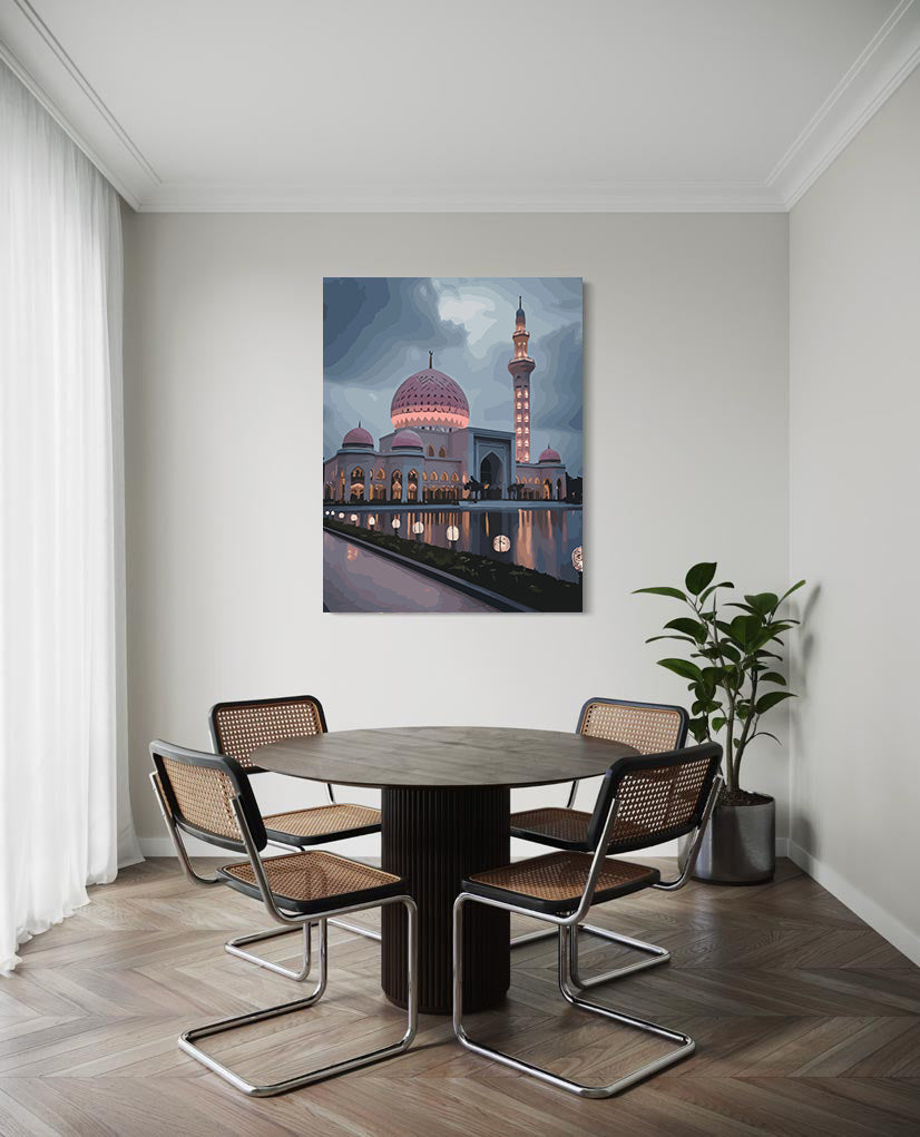 Pictura pe Numere – Moscheea Roz La Amurg 6298