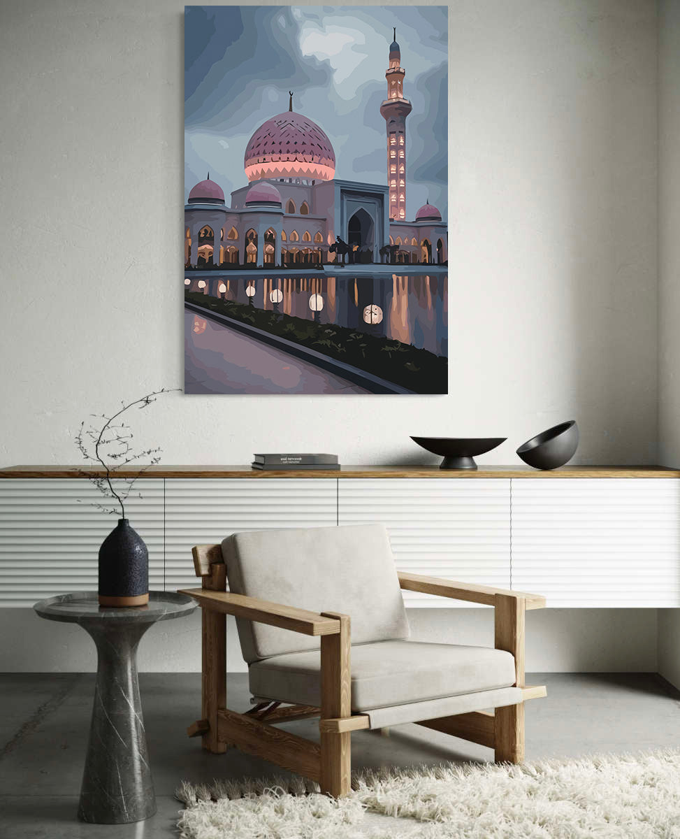 Pictura pe Numere – Moscheea Roz La Amurg 6298