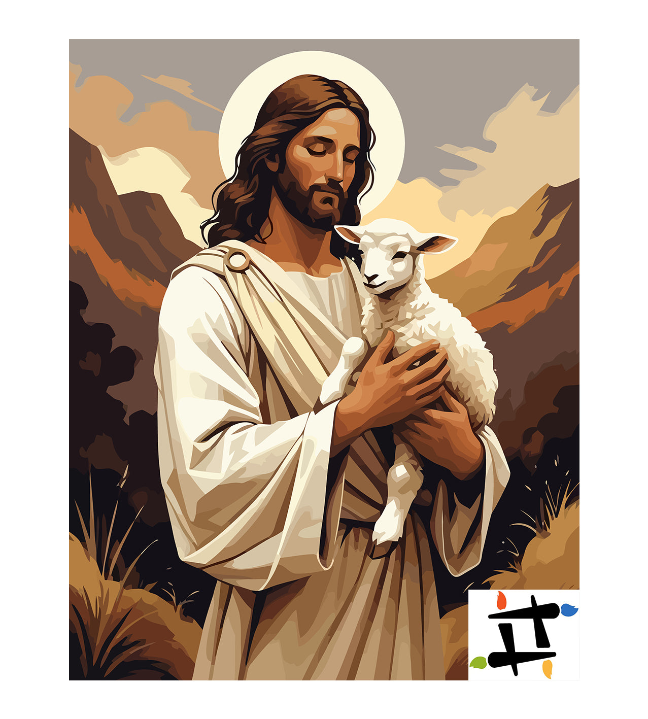 Set Pictură pe numere – Bunul Pastor 6311