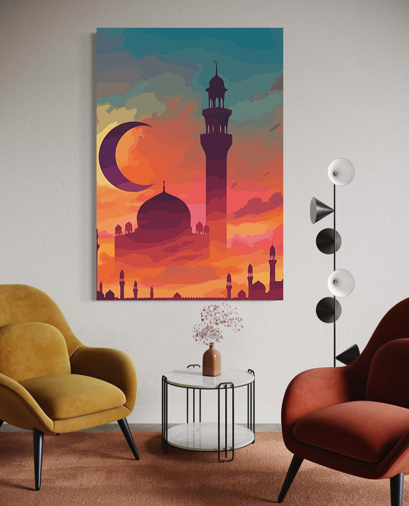 Set Pictură pe numere – Moschee La Apus 6324