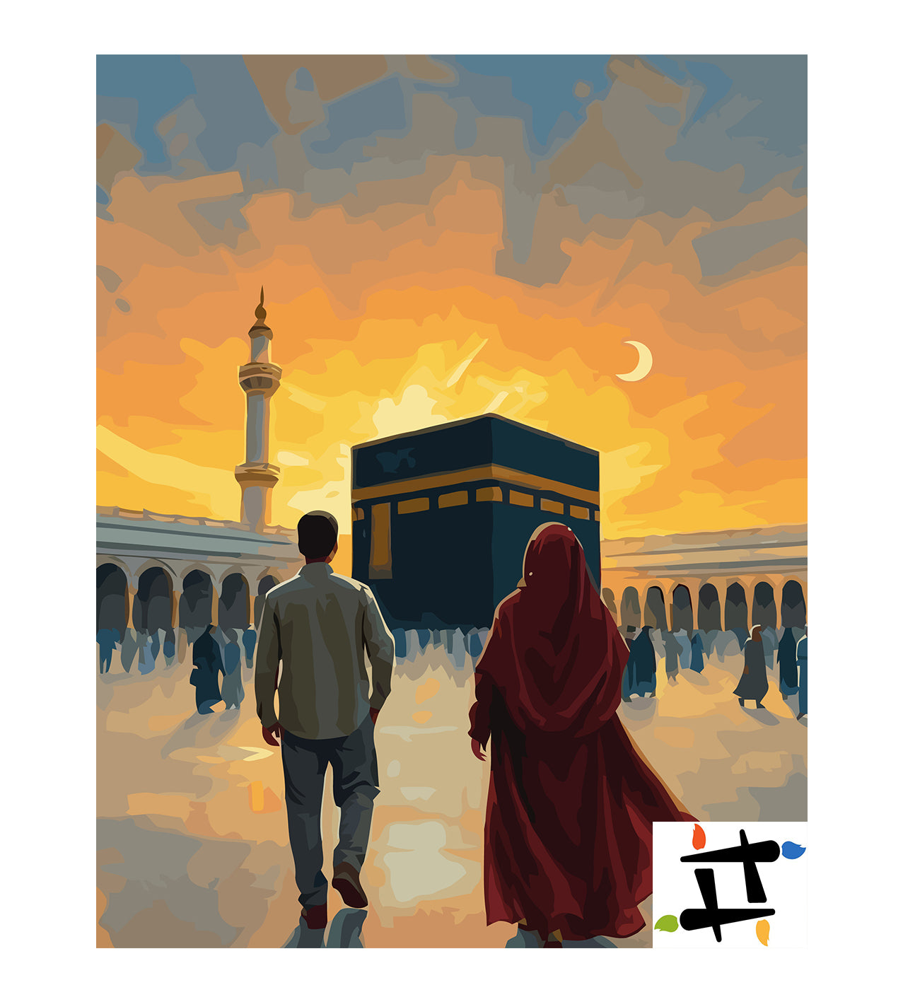 Set Pictură pe numere – Călătoria La Kaaba 6338