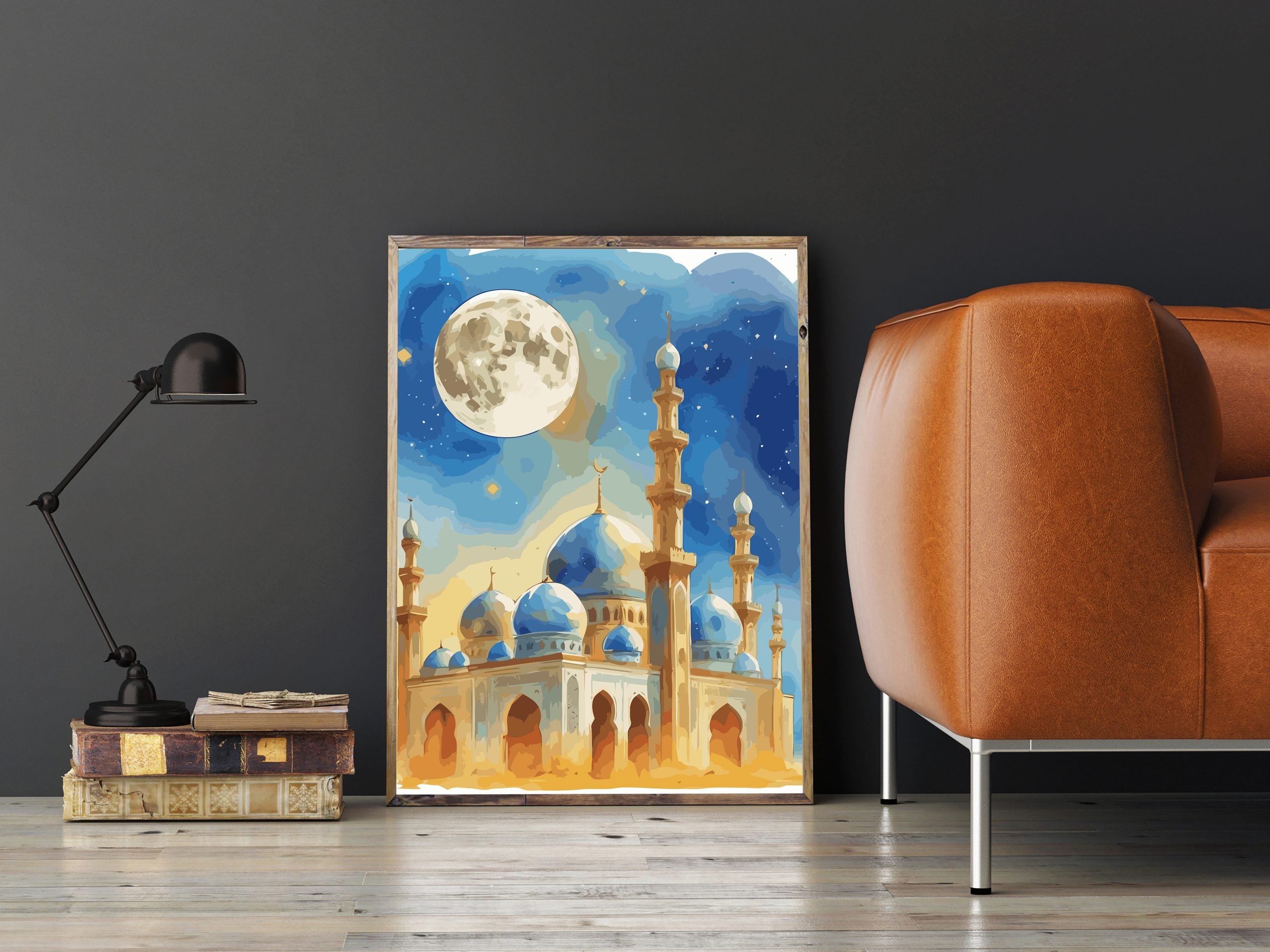 Set Pictură pe numere – Moschee Sub Lună Plină 6372