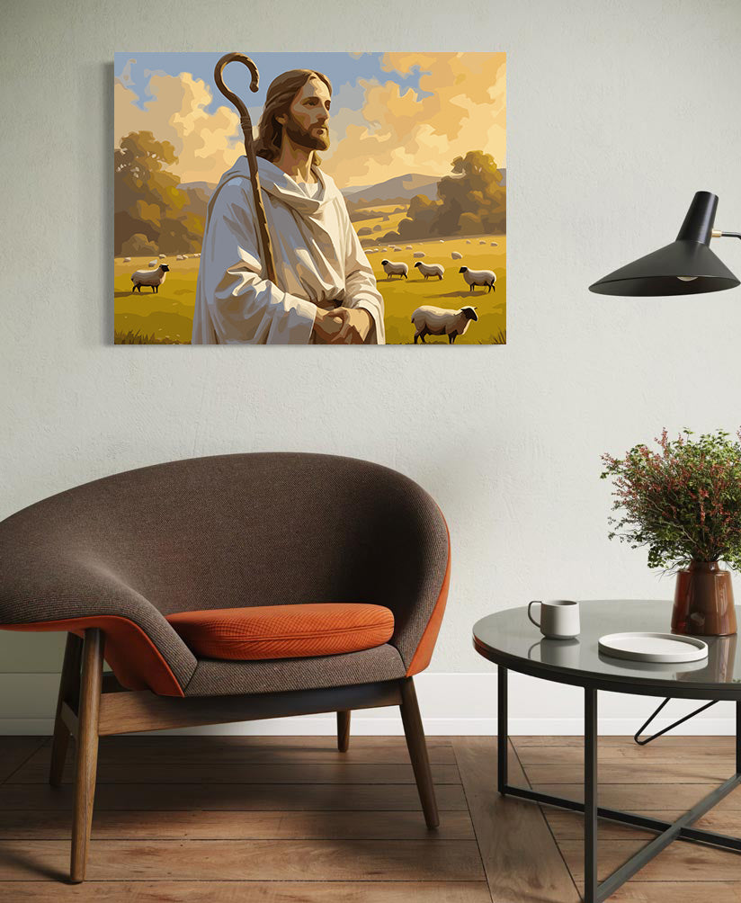Set Pictură pe numere – Păstorul Cel Bun 6381