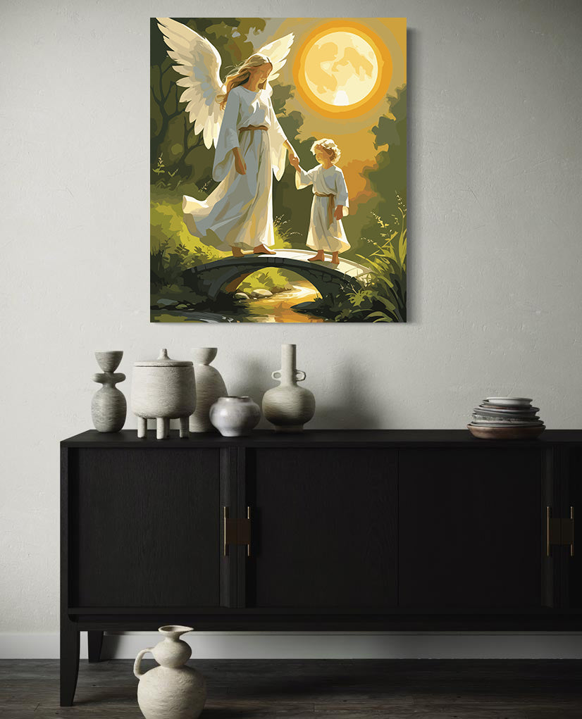Set Pictură pe numere – Îngerul Păzitor 6396