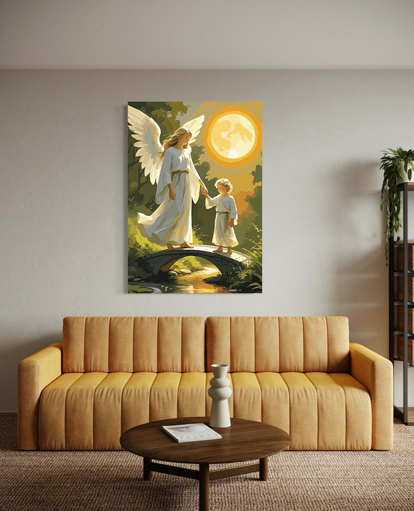 Set Pictură pe numere – Îngerul Păzitor 6396