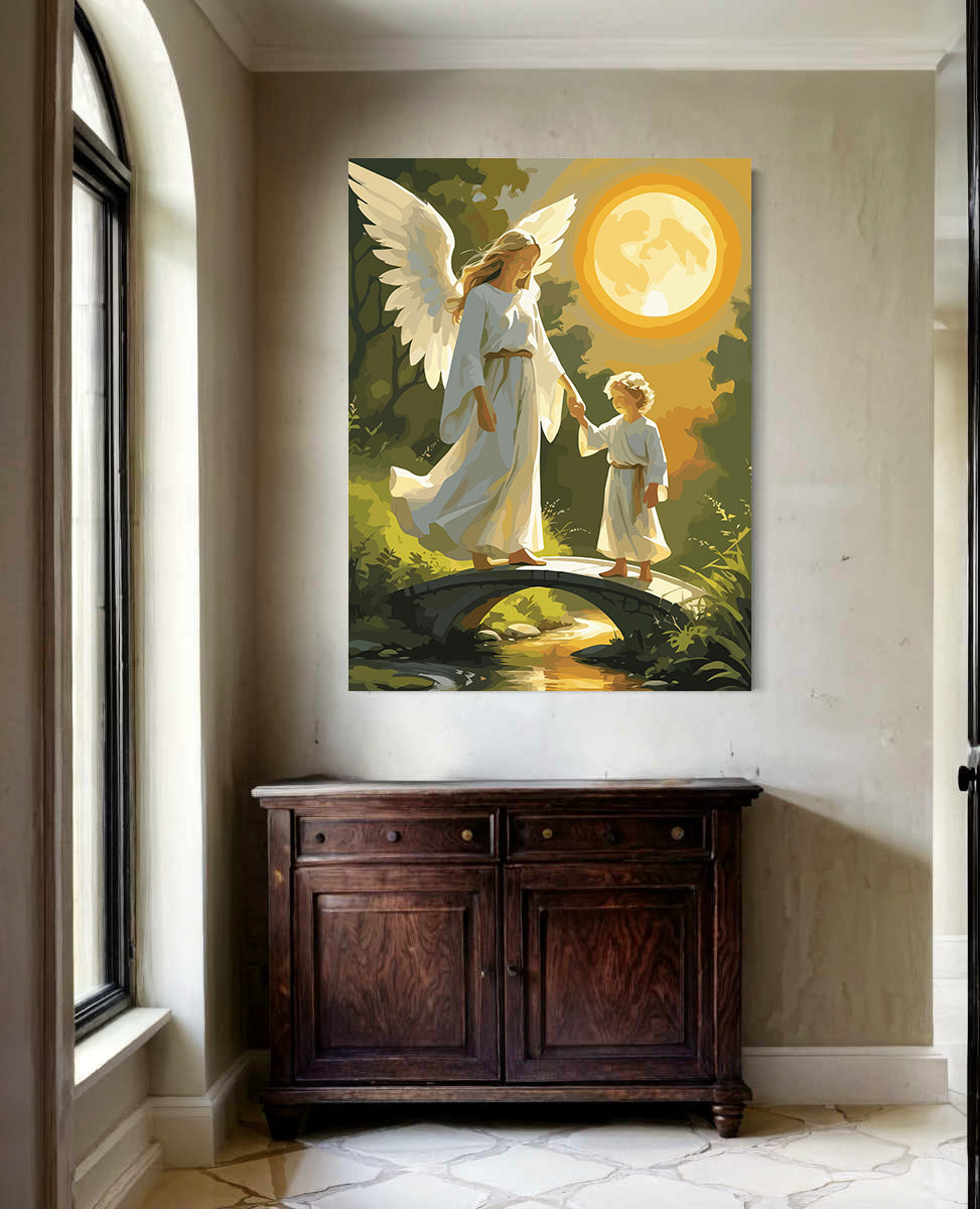 Set Pictură pe numere – Îngerul Păzitor 6396