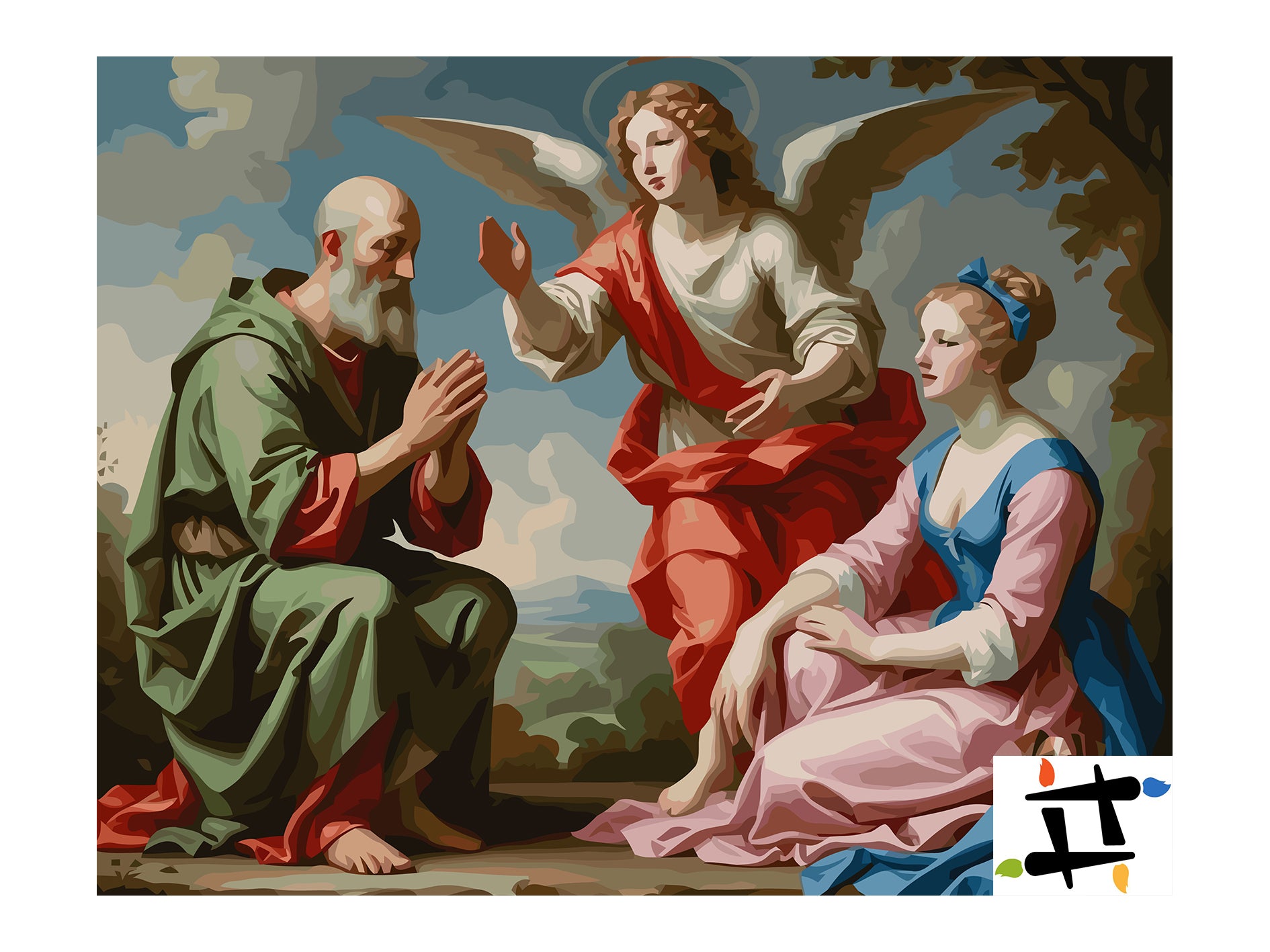 Set Pictură pe numere – Vestea Arhanghelului Gabriel 6397