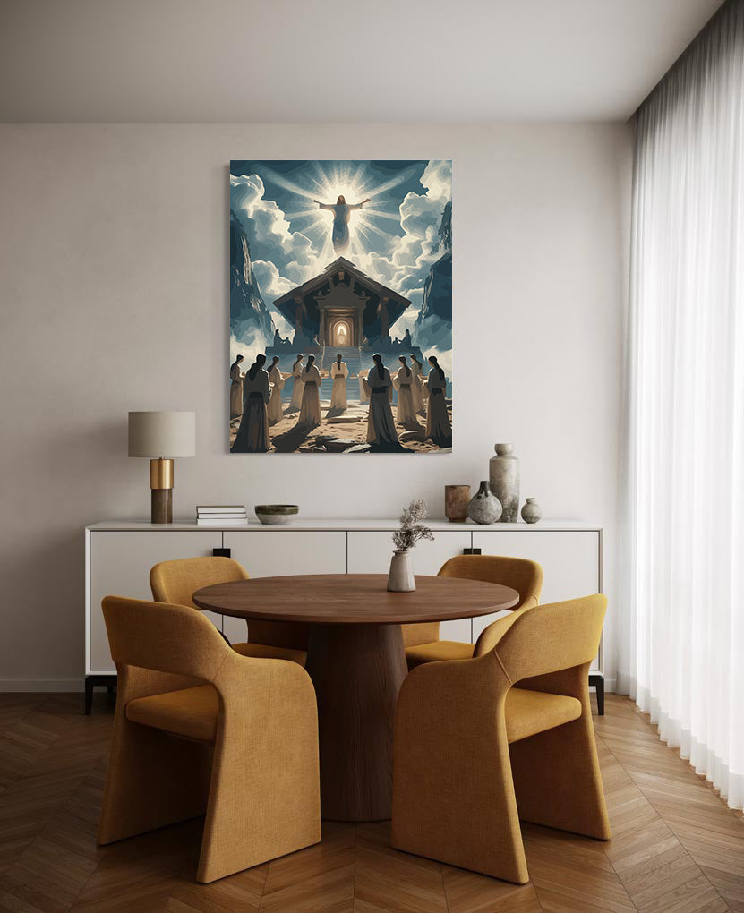 Set Pictură pe numere – Înălțarea Domnului La Cer 6398