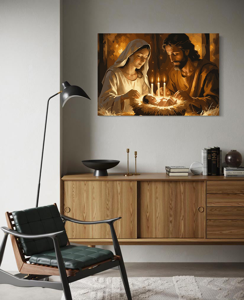 Set Pictură pe numere – Nașterea Domnului 6407