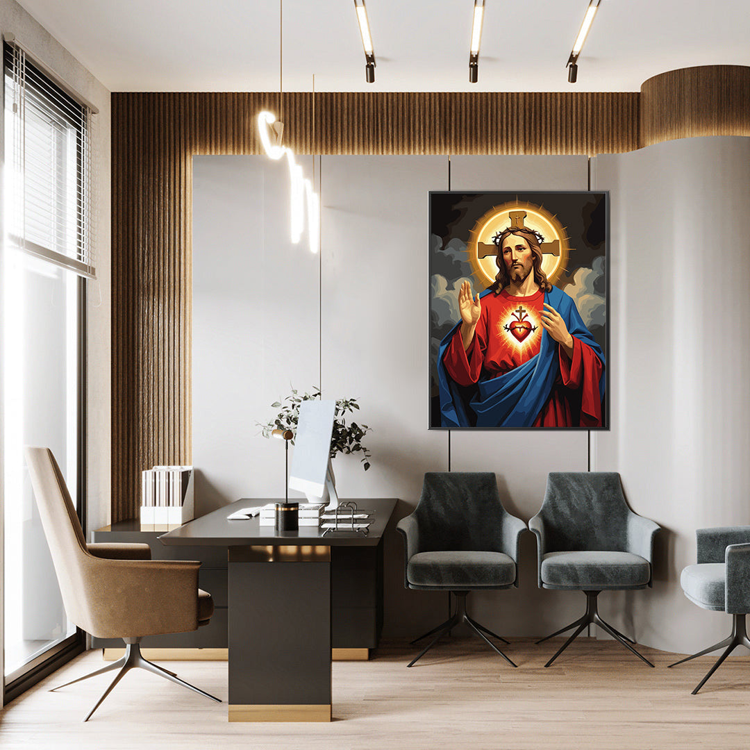 Set Pictură pe numere – Inima Lui Iisus 6411