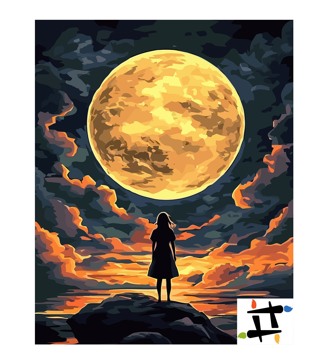 Set Pictură pe numere – De Vorbă Cu Lună 6424