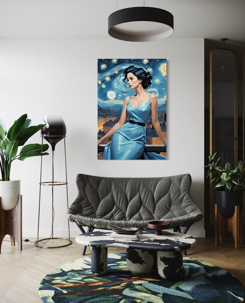 Set Pictură pe numere – Femeie Enigmatică 6435