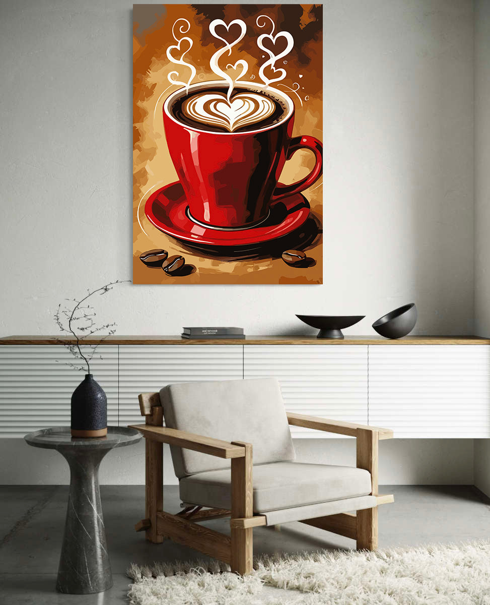 Set Pictură pe numere – Cafea Cu Iubire 6438