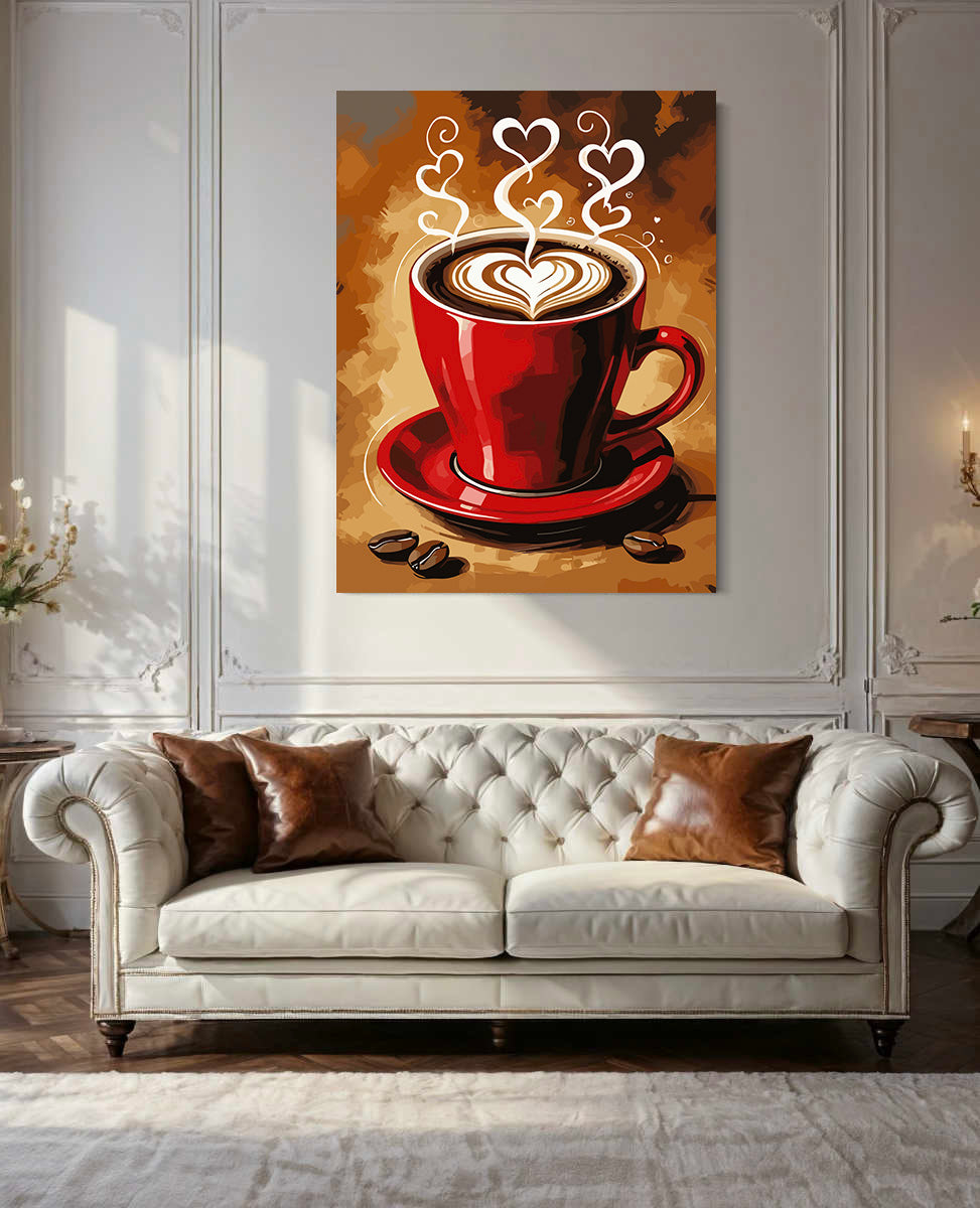 Set Pictură pe numere – Cafea Cu Iubire 6438