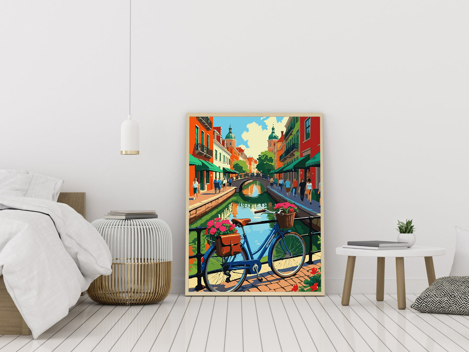 Pictura pe Numere – Bicicleta Cu Flori 6453