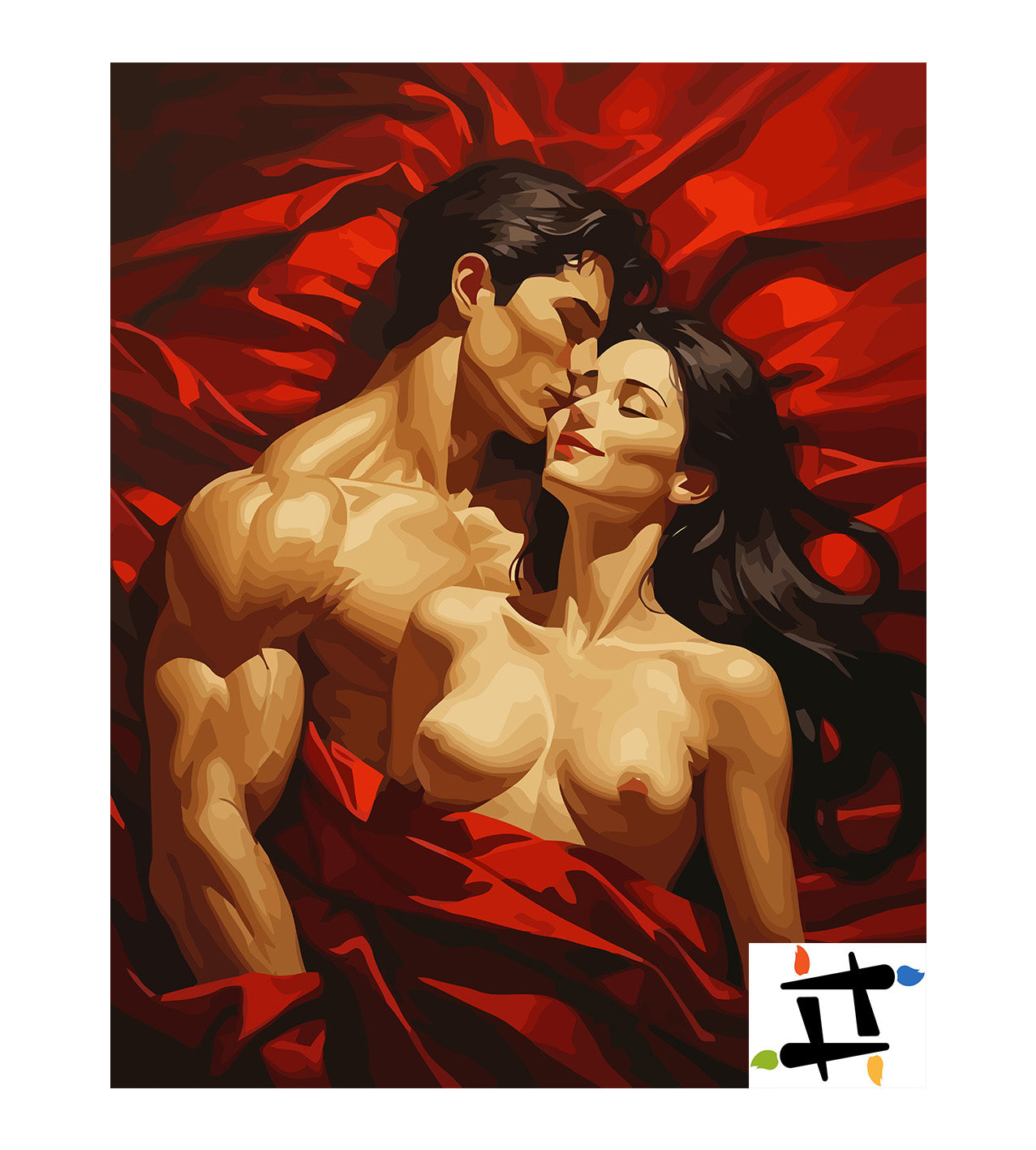 Set Pictură pe numere – Cuplu Sensual 6460