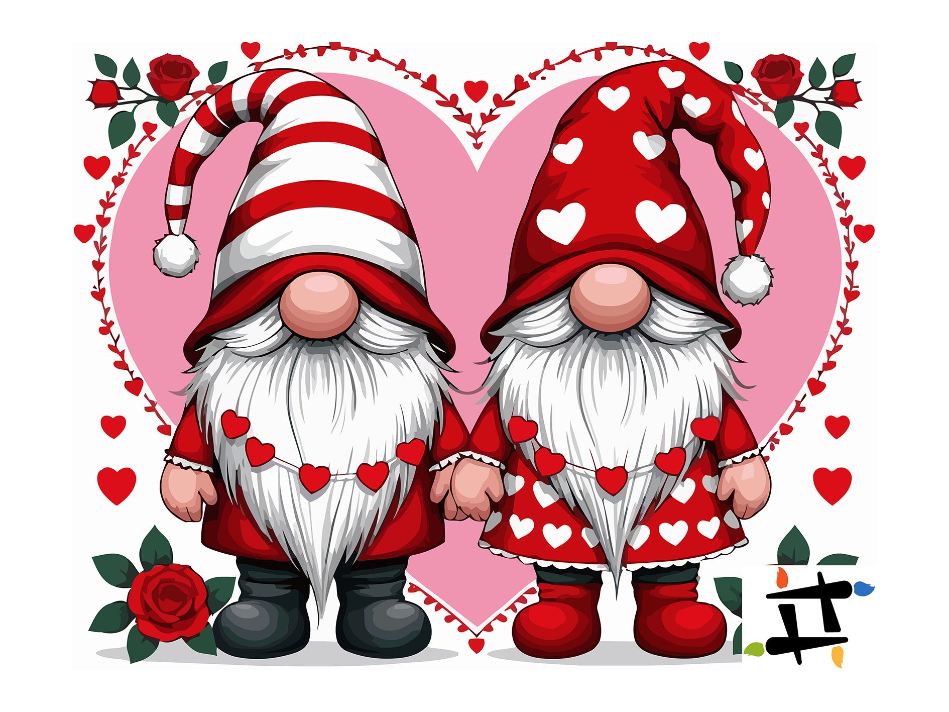 Set Pictură pe numere – Gnome In Love 6462