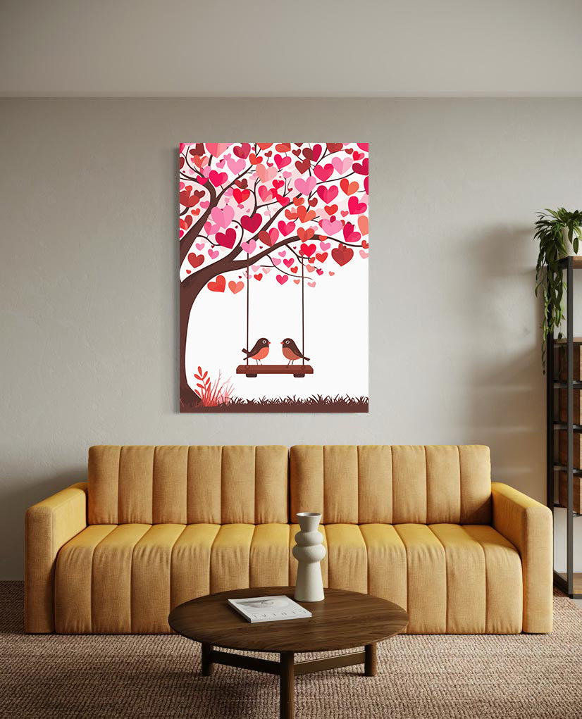 Set Pictură pe numere – Păsărele Îndrăgostite 6464