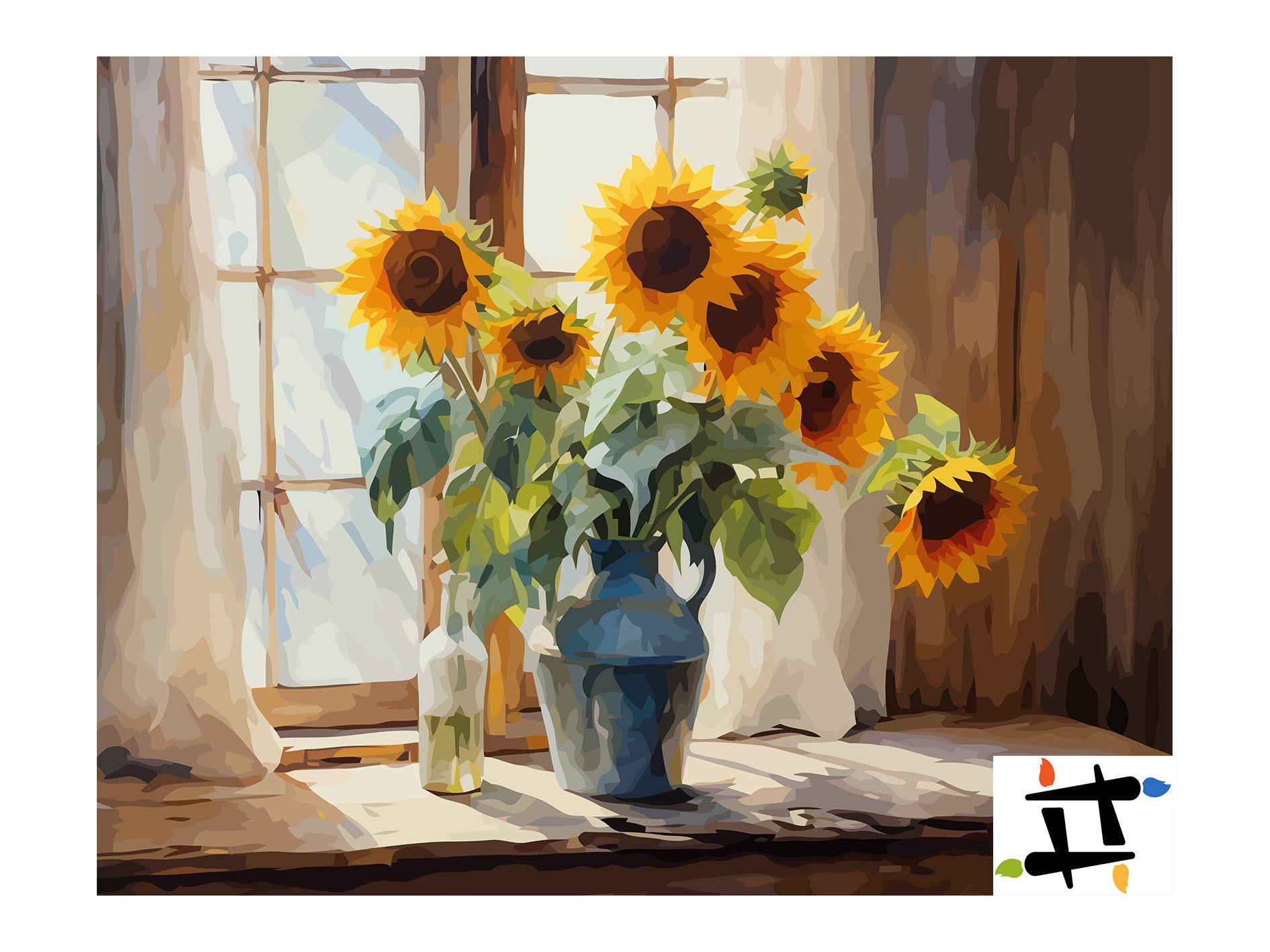 Pictura pe Numere Floarea Soarelui 6465