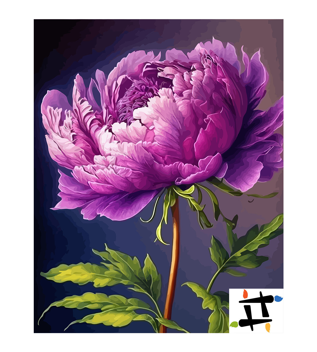 Pictura pe Numere Floarea Deosebita 6473