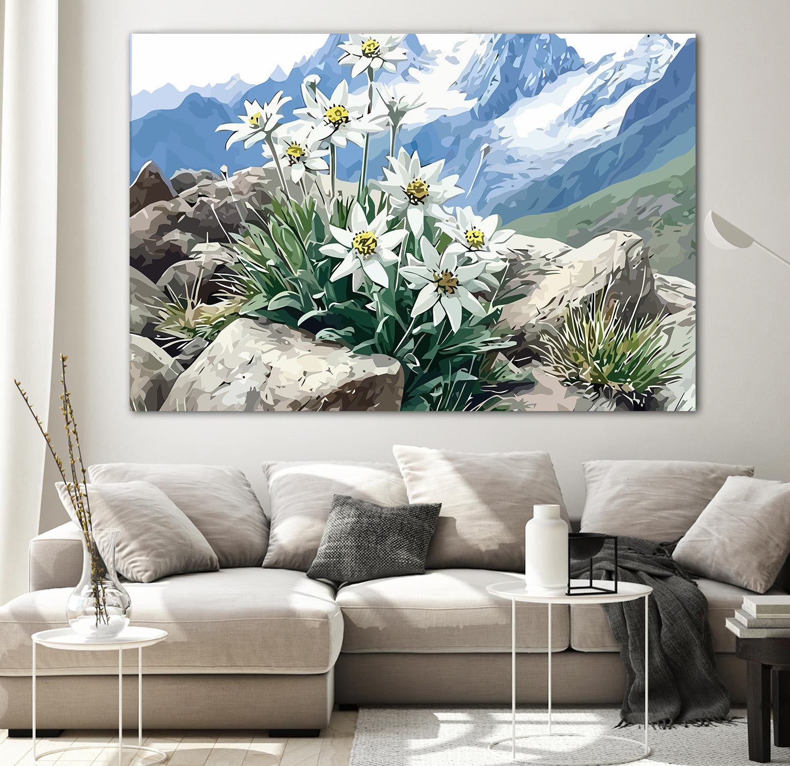 Pictura pe Numere Peisaj Muntos 6480