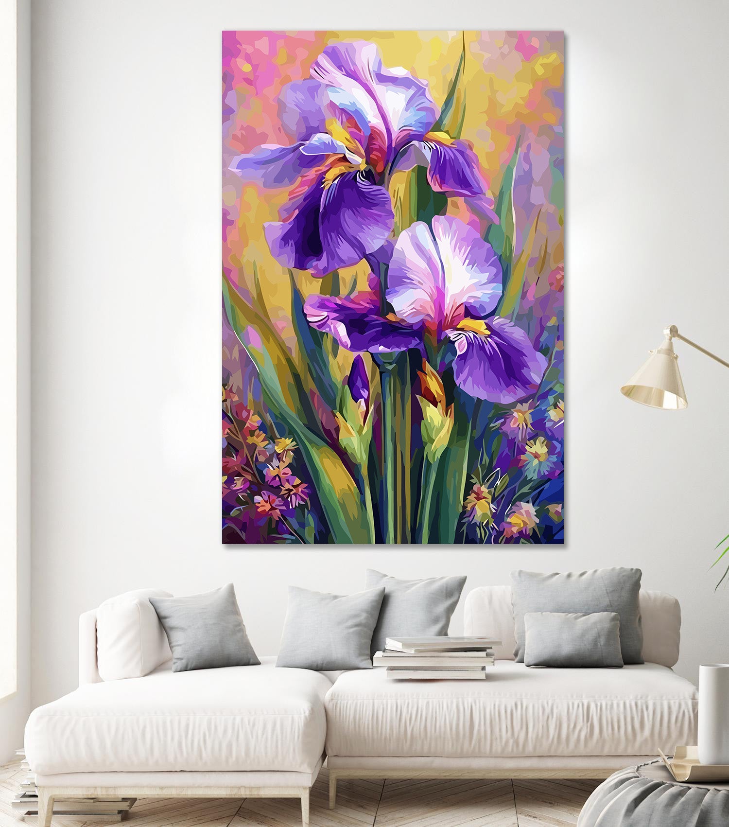Pictura pe Numere Floare de Iris 6497