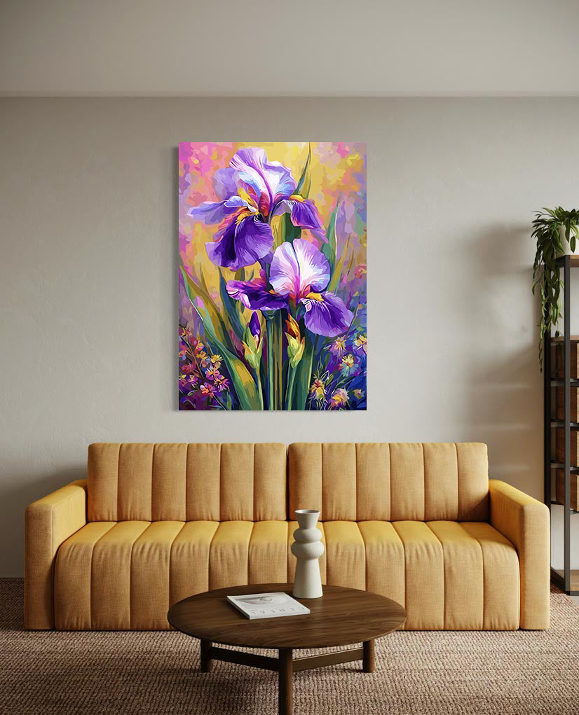 Pictura pe Numere Floare de Iris 6497