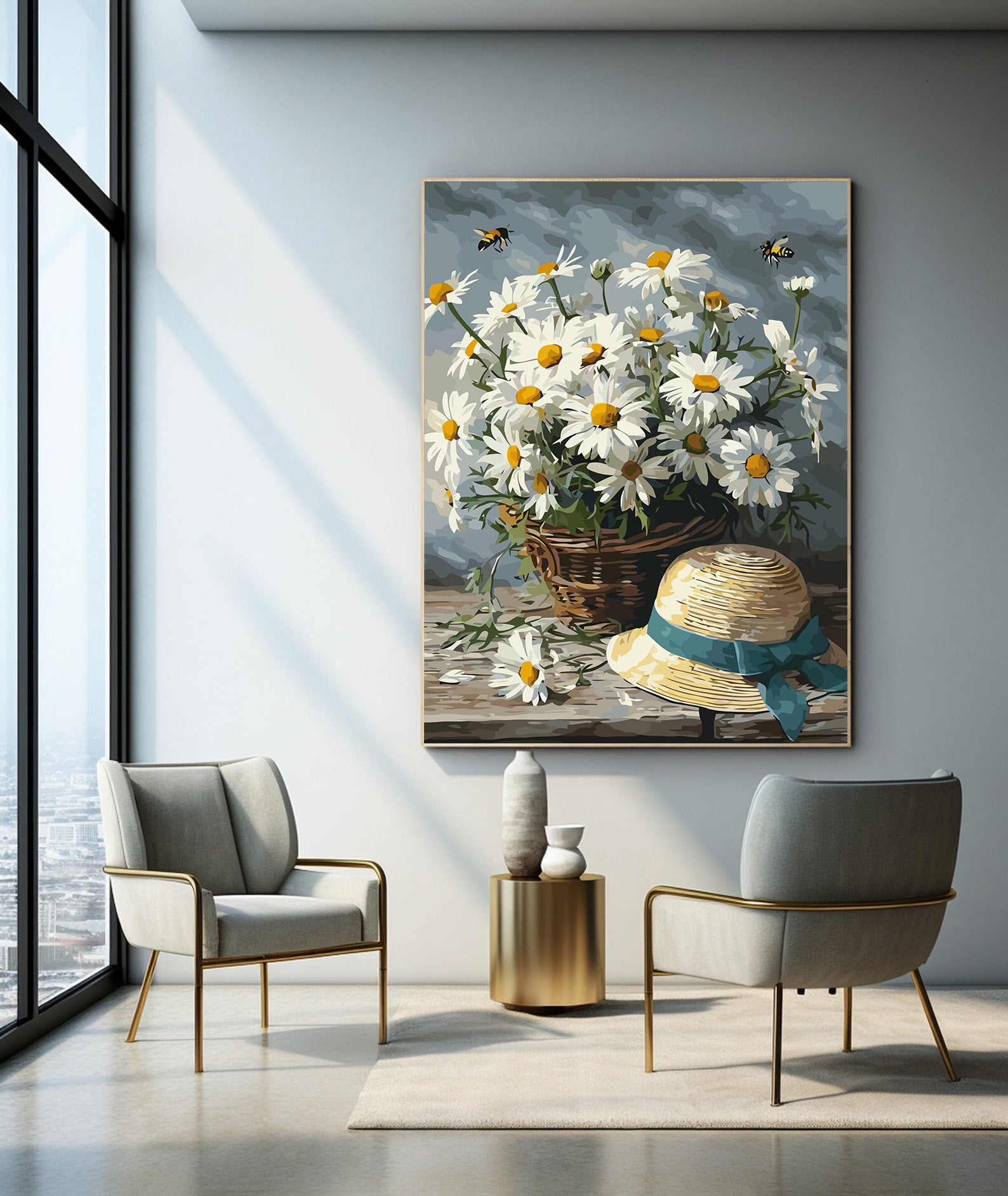 Pictura pe Numere Country Daisies 6503