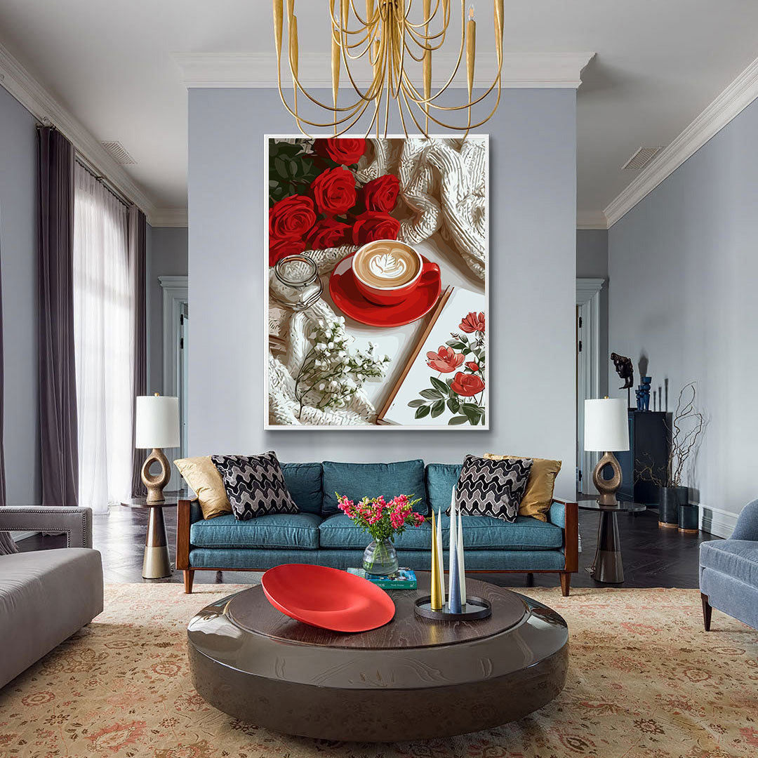 Pictura pe Numere Scena Romantica 6504