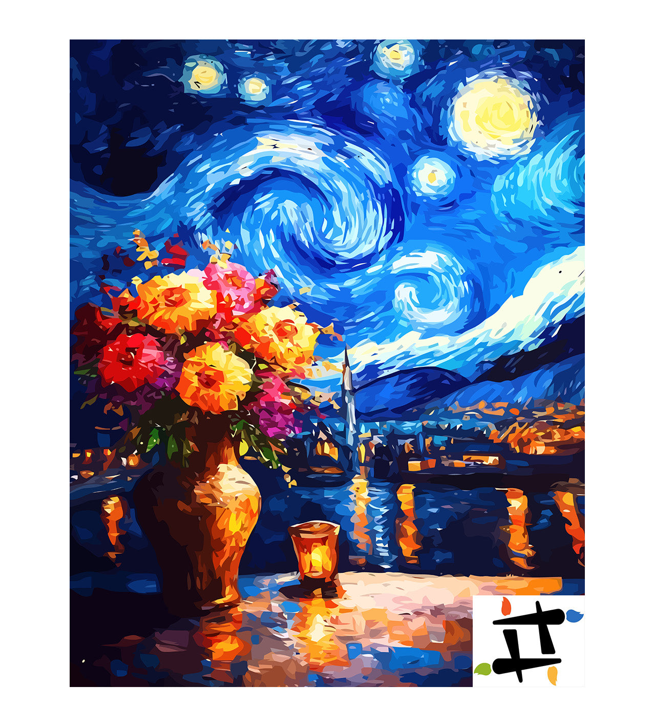 Pictura pe Numere – Noaptea instelata 6521